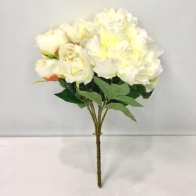 Ivory Peony Bush 42cm