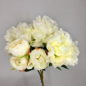 Ivory Peony Bush 42cm
