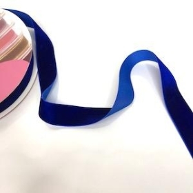 Royal Blue Velvet Ribbon 25mm