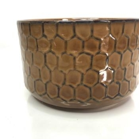 Mustard Honeycomb Bowl 10cm