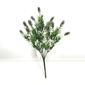 Lilac Mini Thistle Bush 32cm