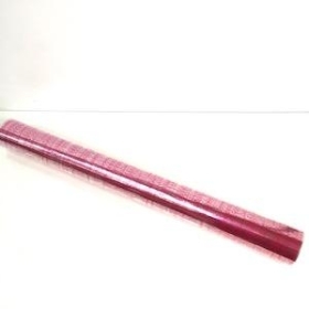 Cerise Scroll Cellophane 100m