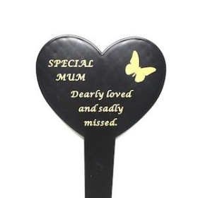 Mum Memorial Heart Spike 24cm