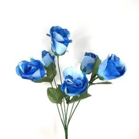 Blue Rosebud Bush 36cm