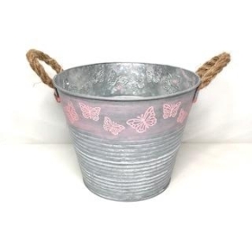 Pink Butterfly Planter 23cm
