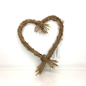 24 x Grapevine Heart 25cm