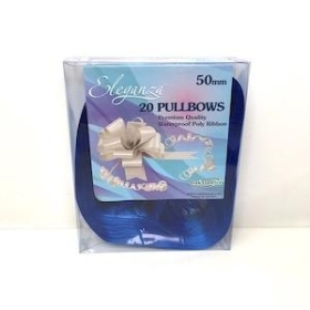 Royal Blue Pull Bow 50mm x 20 