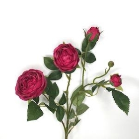 Cerise Peony Spray 59cm