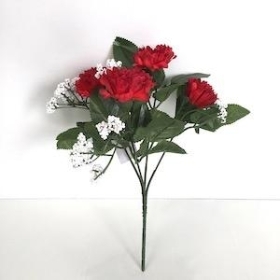  Red Carnation Bush 27cm
