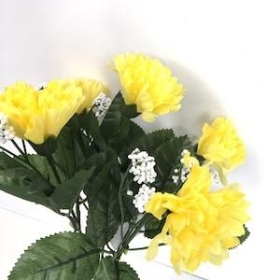 Yellow Carnation Bush 27cm