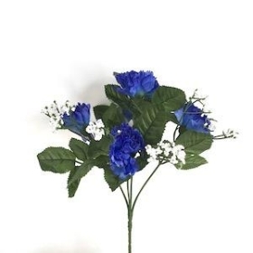 Blue Carnation Bush 27cm