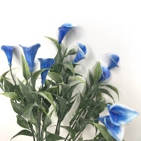 Blue Mini Calla Bush 31cm