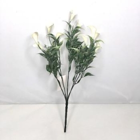 Ivory Mini Calla Bush 31cm