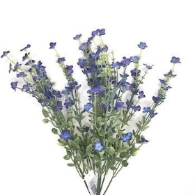 Blue Blossom And Foliage Bush 43cm