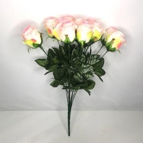 Pale Pink Rosebud Bush 49cm
