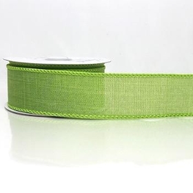 Citrus Green Burlap Ribbon 38mm