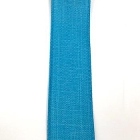 Turquoise Burlap Ribbon 38mm