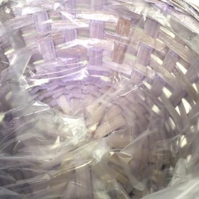 Lilac Wash Bamboo Bowl 22cm