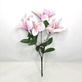 Light Pink Alstro Bush 31cm
