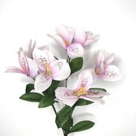 Light Pink Alstro Bush 31cm