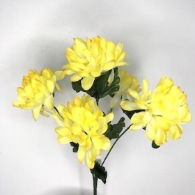 Yellow Chrysanthemum Bush 32cm
