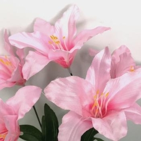 Pink Lily Bush 33cm