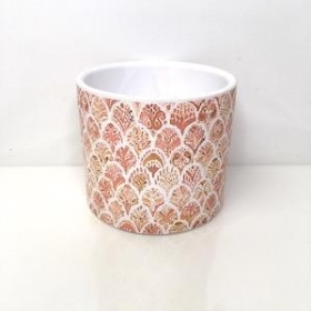 Coral Scallop Pot 12cm