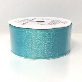 Ice Blue Candy Shimmer Ribbon 38mm