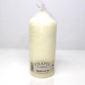 Ivory Chapel Candle 180 80