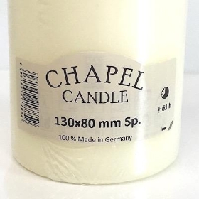 Ivory Chapel Candle 130 80