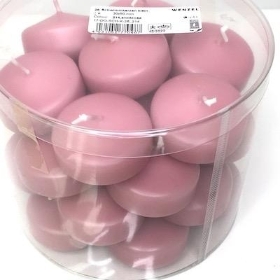 Rose Pink Floating Candles x 28