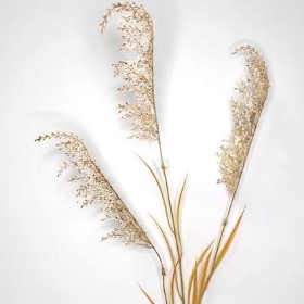 Cream Ivory Pampas Spray 130cm