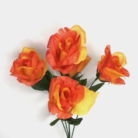 Orange Rose Bush 36cm