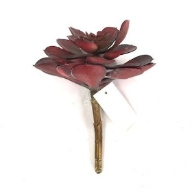 Artificial Red Succulent 14cm