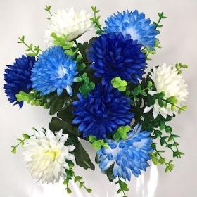 Blue Ivory Mum Grave Pot 26cm