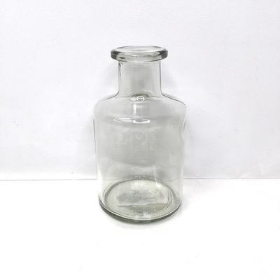 Clear Bottle Vase 16cm