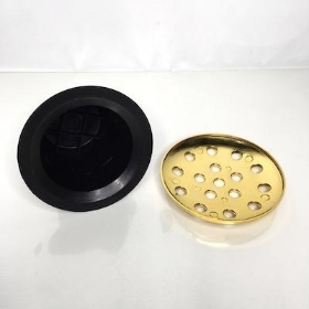 Grave Pot Insert Gold Lid x 5