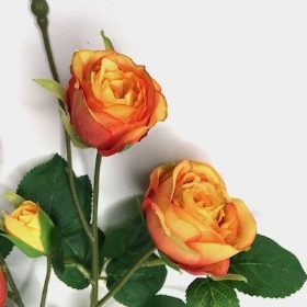 Orange Spray Rose 56cm
